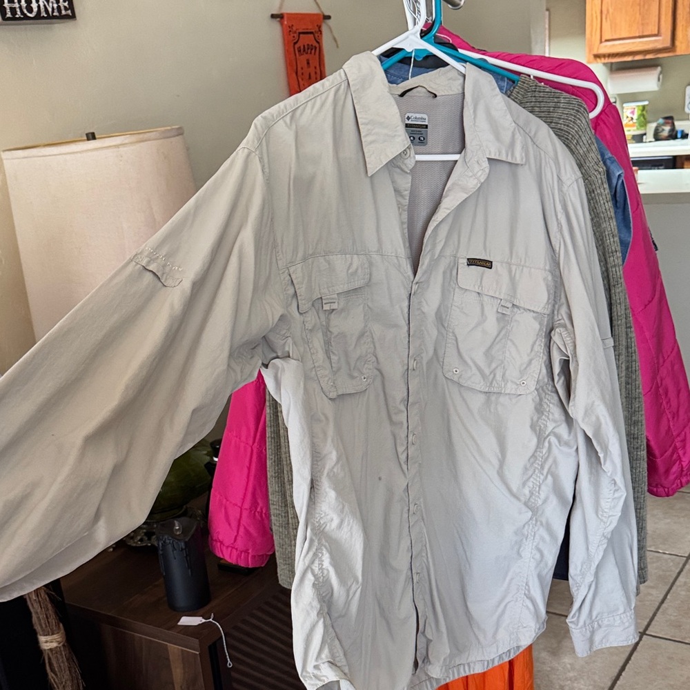 Columbia Men's Titanium Shirt Jacket - Light Tan